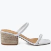 André Assous Joie White Block Heels