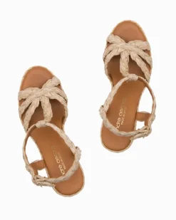 André Assous Madina Raffia Wedges