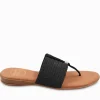 André Assous Nice Black Stretch-Raffia Featherweights™ Sandals