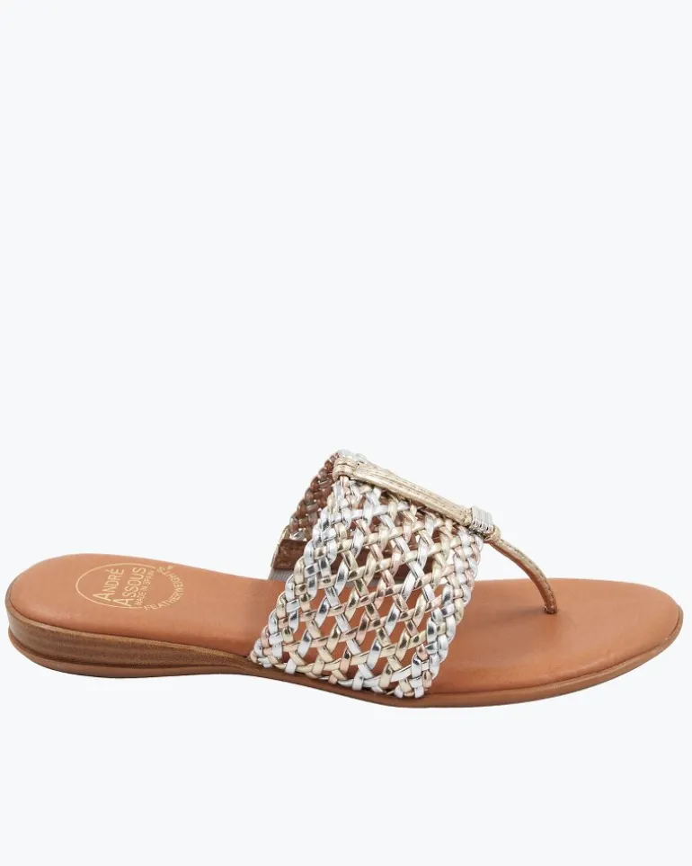 André Assous Nice Metallic Featherweights™ Sandals