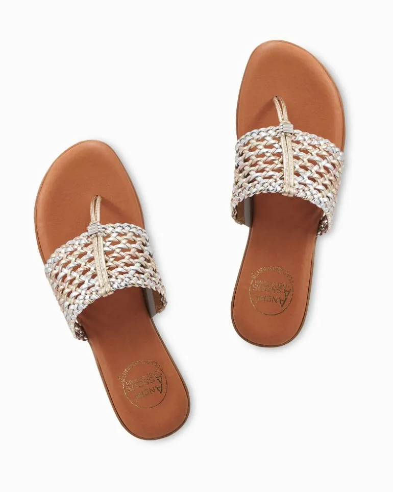 André Assous Nice Metallic Featherweights™ Sandals