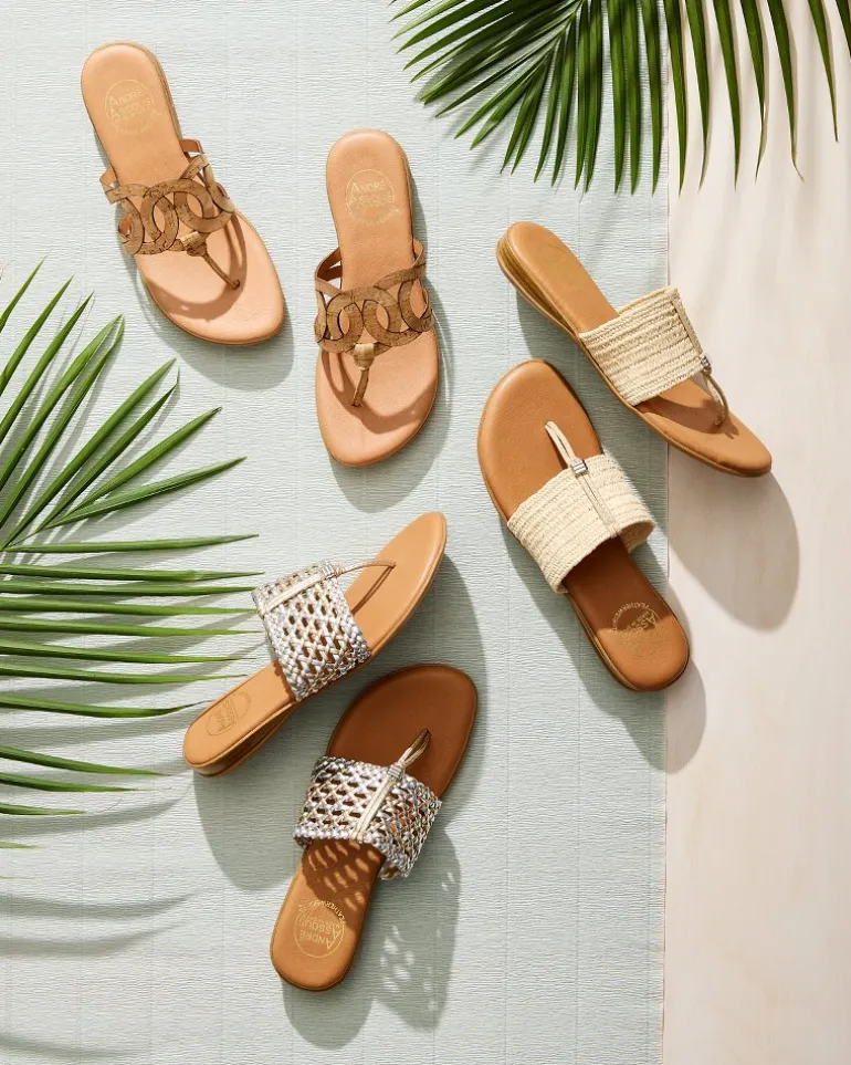 André Assous Nice Metallic Featherweights™ Sandals
