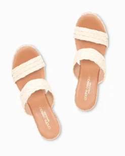 André Assous Nolita Braided Raffia Wedges