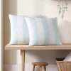 Awning Stripe Blue Decorative Pillow