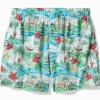 Big & Tall Woven Tropical Print Boxers
