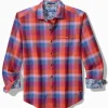 Canyon Beach Fireside Check Stretch Flannel Shirt