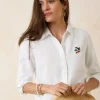 Coastalina Coastal Palms Linen Shirt