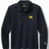 Collegiate Endzoner Long-Sleeve Snap Polo