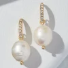 Coral Isles Pearl Drop Earrings