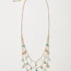 Coral Isles Semi-Precious Stone & Pearl Layered Necklace