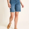 Cut-Off Bermuda Denim Shorts