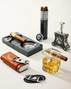Etched Marlin Corkcicle® Cigar Glass