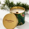 Evergreen 10.6-oz. Floral Embossed Candle Tin