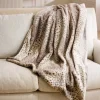 Faux Fur Printed Cheetah Throw