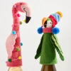 Flamingo & Parrot Bottle Topper Set
