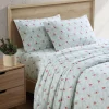Flamingo Santa 4-Piece King Sheet Set