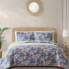Floral Enchantment Reversible 3-Piece Full/Queen Quilt Set