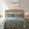 Hibiscus Jungle Reversible 3-Piece King Quilt Set