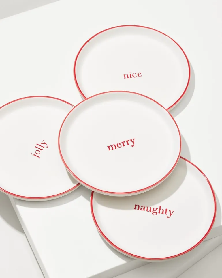Holiday Appetizer Plates—Set of 4