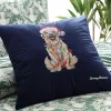 Holiday Retriever Velvet Decorative Pillow