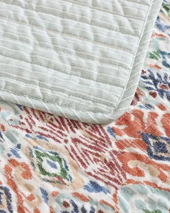 Ikat Tropics Reversible 3-Piece Full/Queen Quilt Set