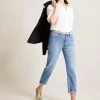 Indigo Palms™ Mid-Rise Slim Boyfriend Jeans