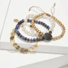 Indigo Shore Mixed Materials Bracelet Set