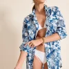 Island Blooms Boyfriend Beach Shirt