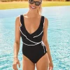 Island Cays Cabana Wrap-Front One-Piece Swimsuit
