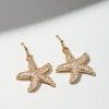 Island Essence Gold Starfish Earrings