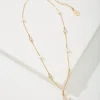 Island Essence Gold Starfish Pearl Necklace