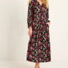 Jersey Long-Sleeve Maxi Sleep Dress