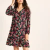 Jersey Long-Sleeve Short Sleep Dress