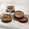 Leather Coasters—Set of 4