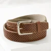 Leather Mesh Cushion Performance Belt