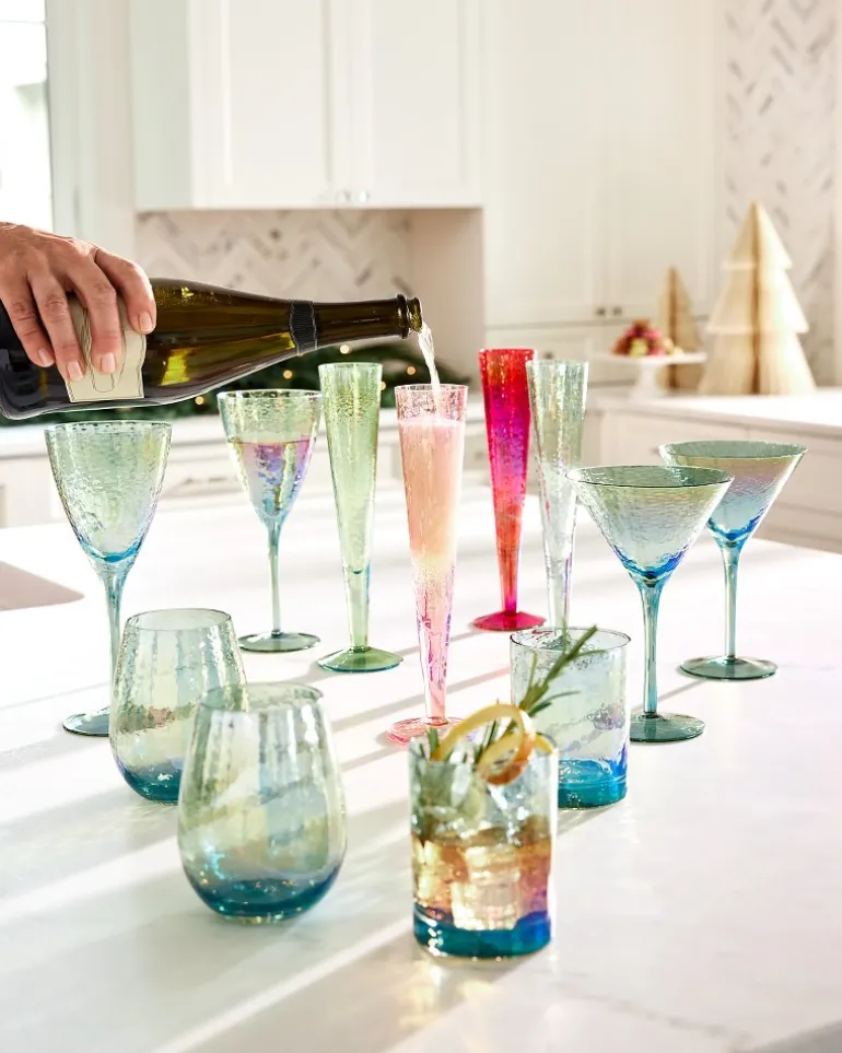 Luster Martini Glasses — Set of 2