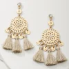 Madeira Tassel Statement Earrings