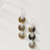 Marco Island Grey Multi-Shell Drop Earrings