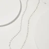 Marco Island Textured Disc Station Necklace