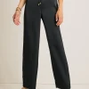 Midnight Sea Satin Easy Pants