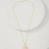 Moments in Paradise Mother of Pearl and Shell Pendant Necklace