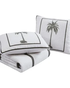 Palm Island Quilted Standard Sham