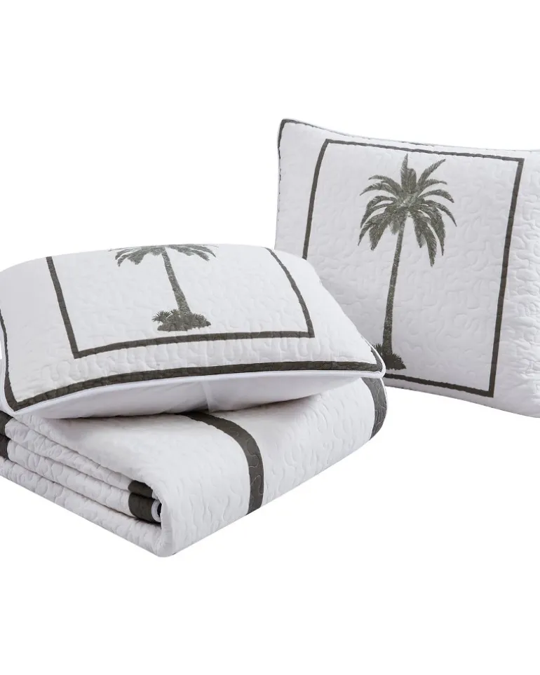Palm Island Quilted Standard Sham