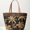 Raffia Palms Beach Tote