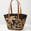 Raffia Palms Small Tote