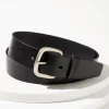 Raw Edge Leather Belt