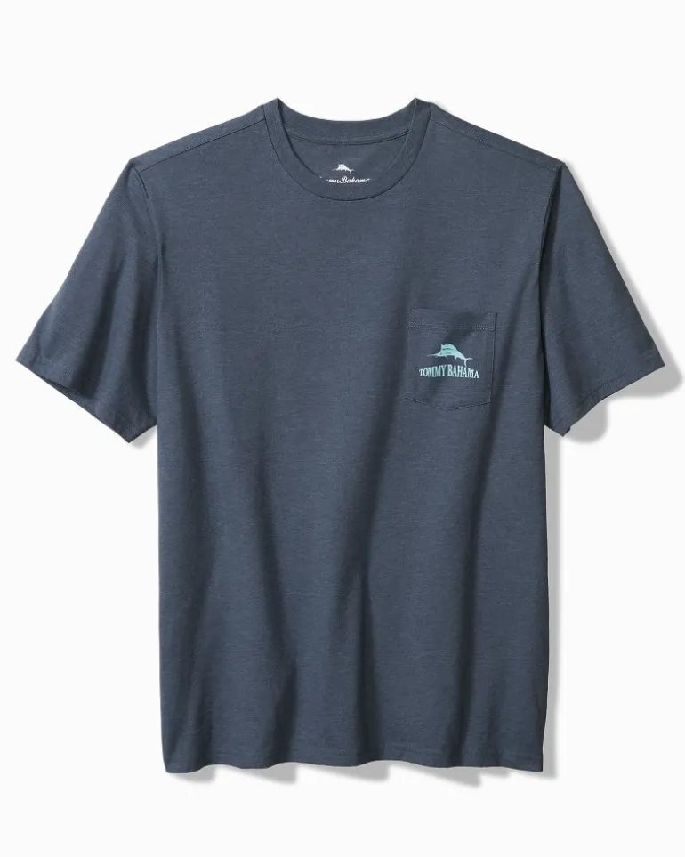 Rumming Back, Wine Retriever Pocket T-Shirt