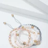 Sanibel Island Heishi and Pearl Bracelet Set