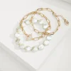 Sanibel Island Link & Pearl Bracelet Set