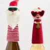 Santa & Mrs. Claus Bottle Topper Set